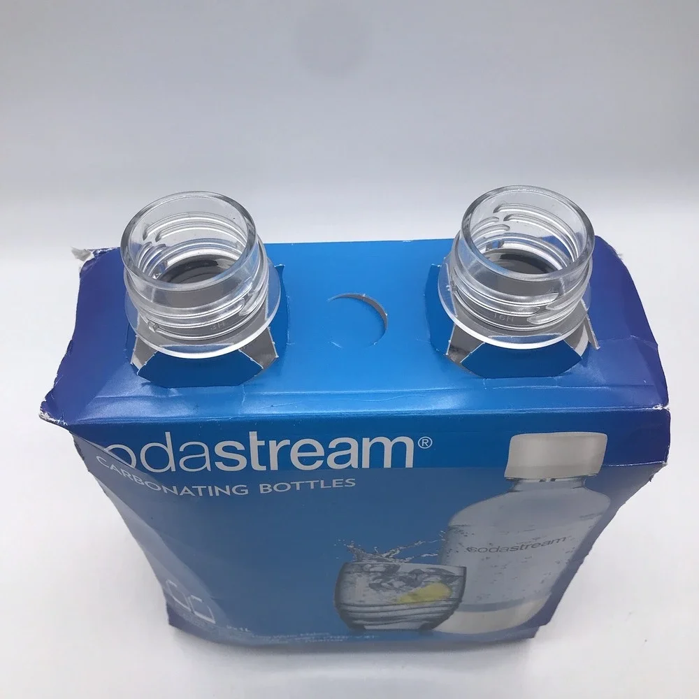 SodaStream New In Open Box Set Of Two One Liter Carbonating Bottles Without Lids